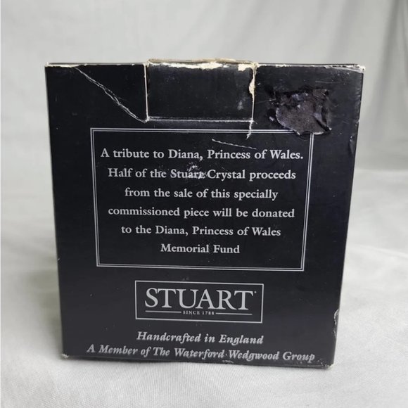 Vintage Stuart Crystal Diana "Princess of Wales" Tealight Candle Holder Bowl - Picture 4 of 4